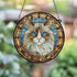 Cat Ragdoll Stained Glass Effect Suncatcher